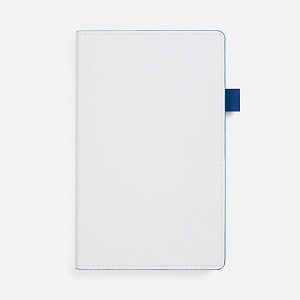 Ежедневник White Shall, недатированный, бело-синий