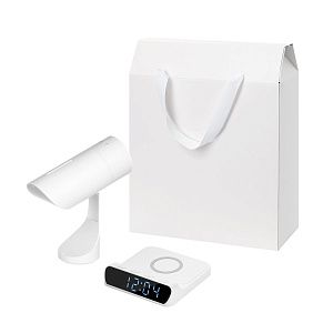 Подарочный набор Prisma, Rigel, белый (увлажнитель воздуха, зарядное устройство)