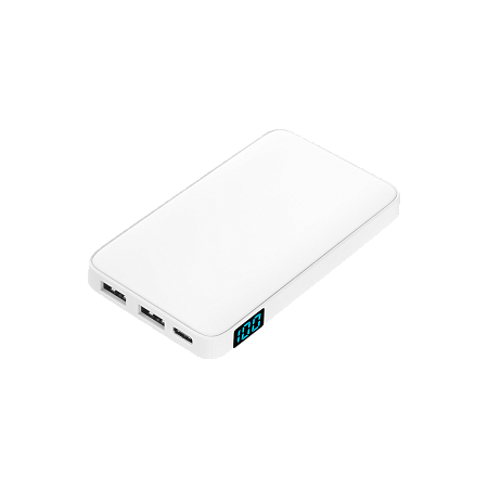Внешний аккумулятор с подсветкой Анкор (Ancor) 5000 mAh, белый