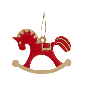Ёлочная игрушка Лошадка (белый)