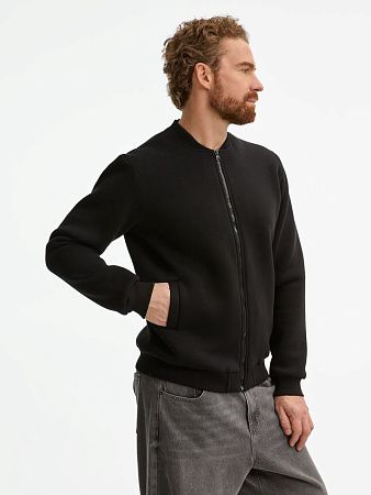 Бомбер унисекс Estado, черный, размер S
