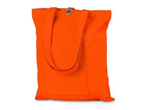 Cумка «Clip» из хлопка 340 г/м2 с застежкой из экокожи