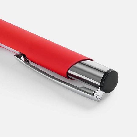 Ручка шариковая Keskus Soft Touch, красная