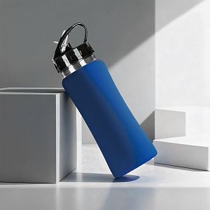 Бутылка для воды «Bottle C1», soft touch, 600 мл, цвет: синий