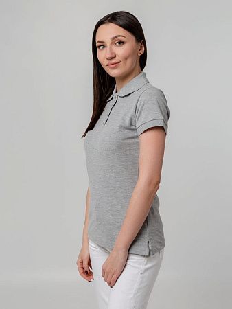 Рубашка поло женская Virma Premium Lady, серый меланж, размер XL