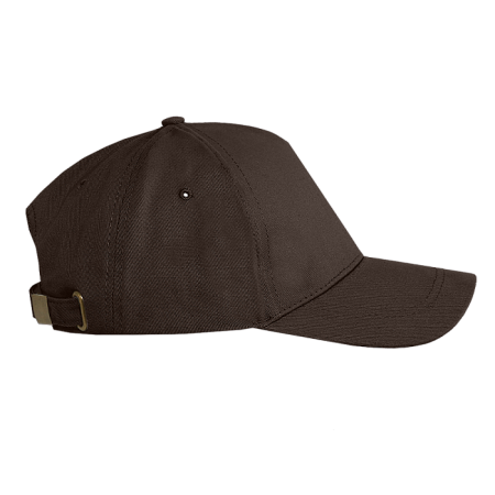 Бейсболка STAN 5 клиньев хлопок 260, 12, Тёмно-Шоколадный,  (107)  (56-58/ONE SIZE)