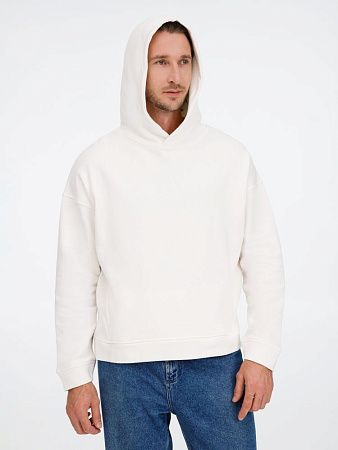 Худи оверсайз унисекс Tolla, молочное, размер XS/S