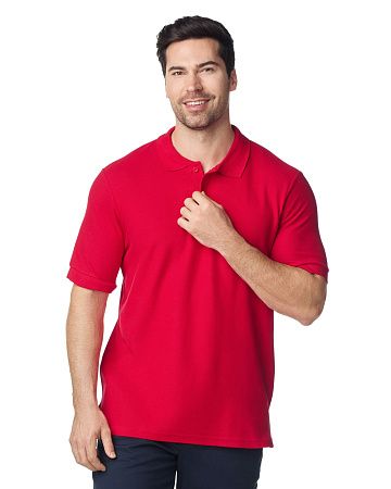 Футболка поло PREMIUM COTTON ADULT DOUBLE PIQUE, КРАСНЫЙ S
