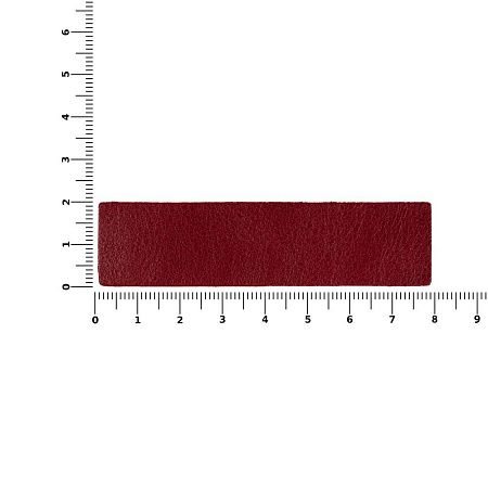 Лейбл кожаный Pasek, S, красный