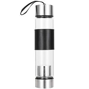 Термос стеклянный с инфьюзером Modulus, чёрный