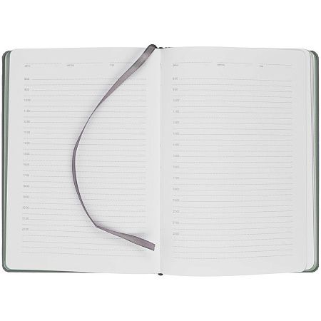 Ежедневник Spain Shall на заказ, недатированный, серый с зеленым