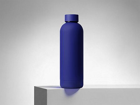 Вакуумная термобутылка с медной изоляцией «Cask», soft-touch, 500 мл
