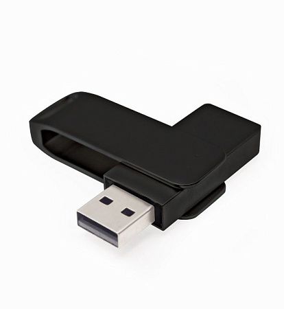Флеш накопитель Bergamo, USB 2.0 16GB, металл, черный