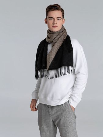 Шарф Charming, коричневый с оранжевым