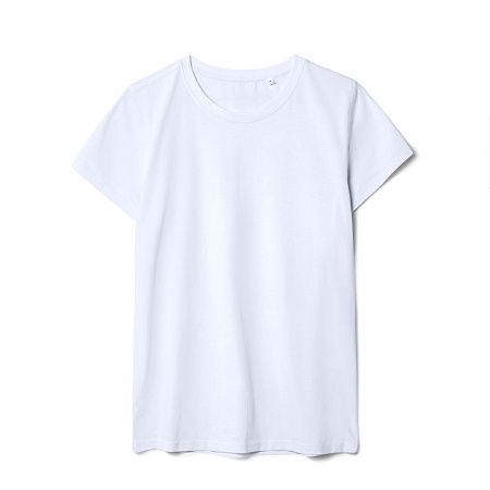 Футболка женская T-bolka Stretch Lady, белая (холодный оттенок), размер S