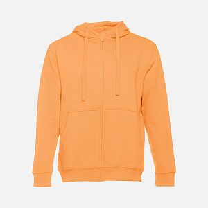 Толстовка мужская на молнии с капюшоном Amsterdam, светло-оранжевая