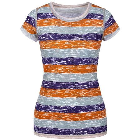 Футболка женская «Амазонка» двусторонняя, оранжевая с фиолетовым, размер S