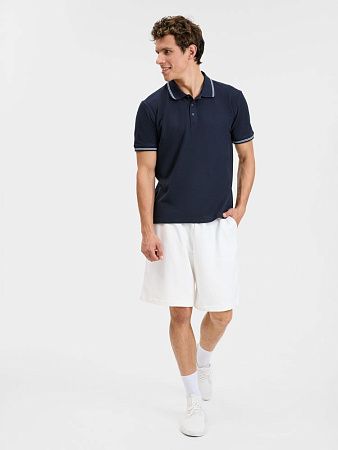 Рубашка поло Virma Stripes, темно-синяя, размер M