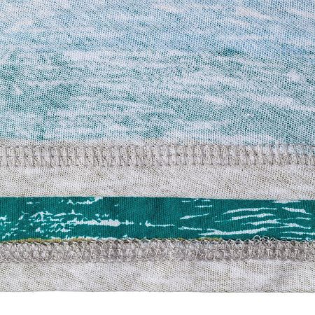 Футболка женская Rayet Lady двусторонняя, голубая с зеленым, размер S