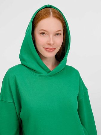 Худи оверсайз унисекс Tolla, зеленое, размер XS/S