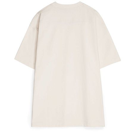 Футболка оверсайз унисекс Sideline, молочно-белая, размер XS/S