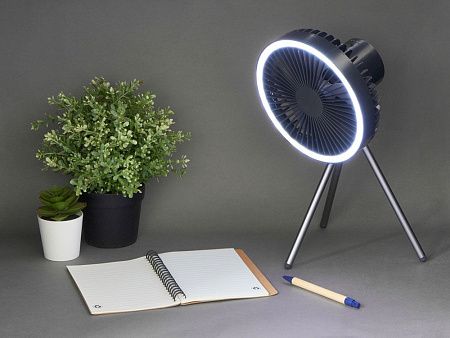 Портативный вентилятор с фонарем «Jon»