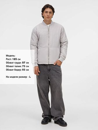 Куртка унисекс Warmbridge, светло-серая, размер XL