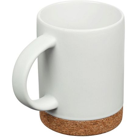 Кружка с пробковой подставкой Corky, черная