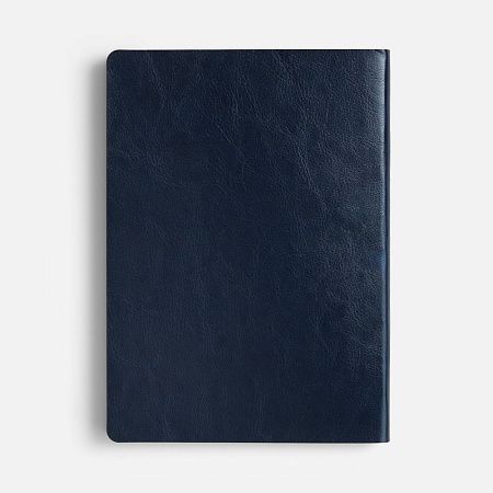 Ежедневник Doppio, недатированный, синий с оранжевым