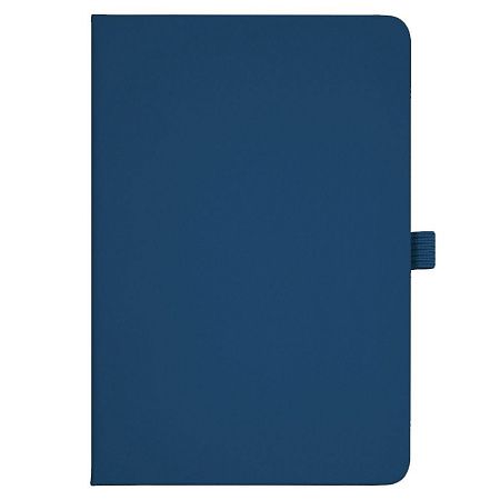 Блокнот Forest  Alfa Polo Soft А5, недатированный, в твердой обложке, с резинкой и петлей для ручки, темно-синий