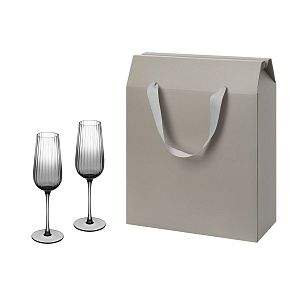 Подарочный набор 2 бокала для шампанского Mancera в большом подарочном пакете