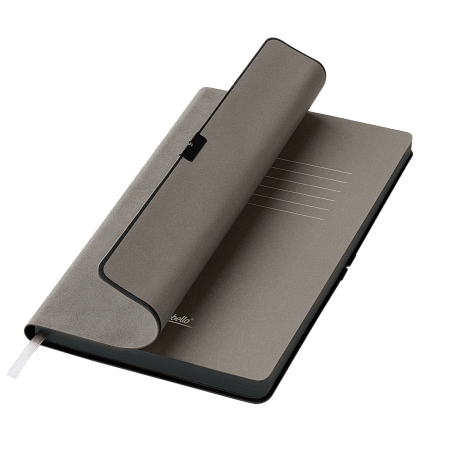 Ежедневник In Velour недатированный, серый