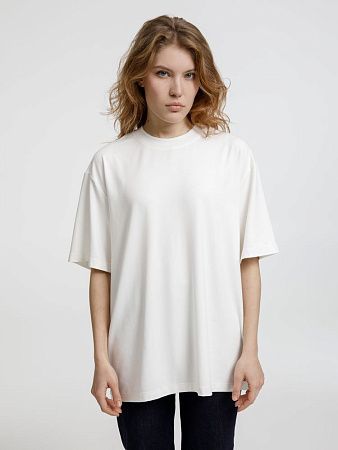 Футболка оверсайз унисекс Lavinia, белая, размер XS/S
