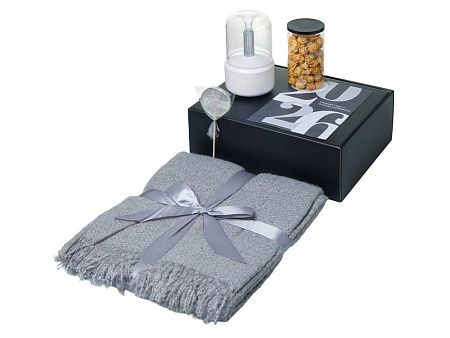 Подарочный набор «Re:Snug» с пледом, увлажнителем и попкорном