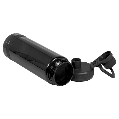 Бутылка для воды Oslo, 700 мл, пластиковая, с силиконовым кольцом, черная