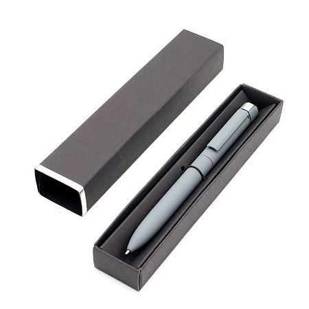 Ручка Espada в коробке Cradle чёрной с серебристым, серый