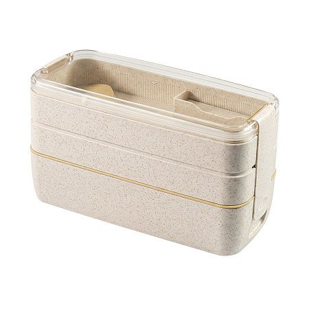 Ланч-бокс  WHEAT; 900 мл, 18,8 x 8,3 x 11,2 см; бежевый