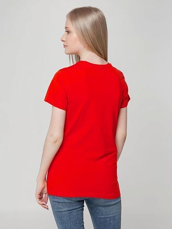 Футболка женская T-bolka Lady, красная, размер XL
