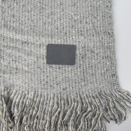 Шеврон Rectangle NUBA размер 60*30 мм, темно-серый, со скругленными углами