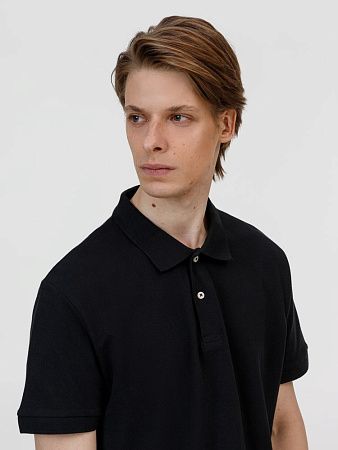 Рубашка поло унисекс Pacific, черная, размер XL