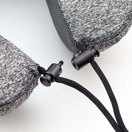 Подушка для путешествий с капюшоном Shon, тёмно-серая