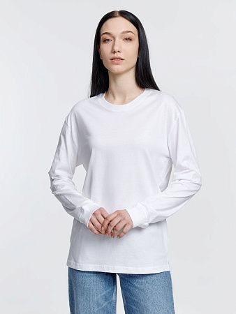 Футболка унисекс с длинным рукавом Pioneer LSL, белая, размер M