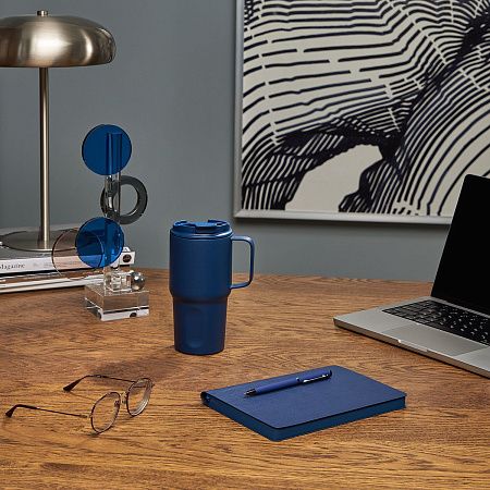 Термокружка вакуумная Aventura, синяя