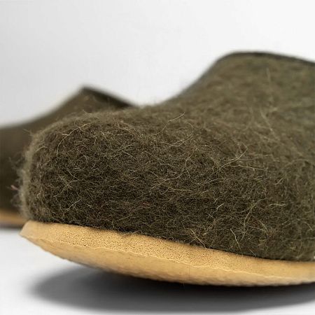 Домашние валенки Cant, зеленые (олива), размер 35