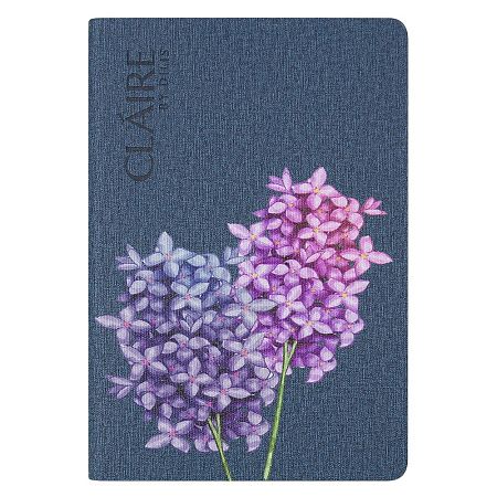 Ежедневник Flexy Cambric Print Sample Claire А5, синий, недатированный, в гибкой обложке