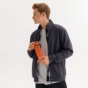 Толстовка на молнии Астин (Astin) темно-синяя, размер XXL