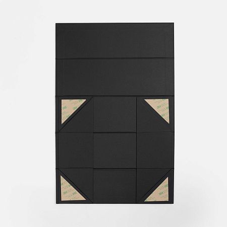 Коробка складная под бутылку Color Jacket Fold, черная