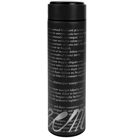 Смарт-бутылка с заменяемой батарейкой Long Therm, черная