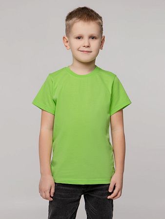 Футболка детская T-Bolka Kids, зеленое яблоко, размер 10 лет (130-140 см)