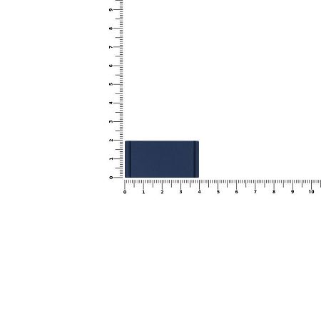 Лейбл из ПВХ Dzeta, XS, темно-синий